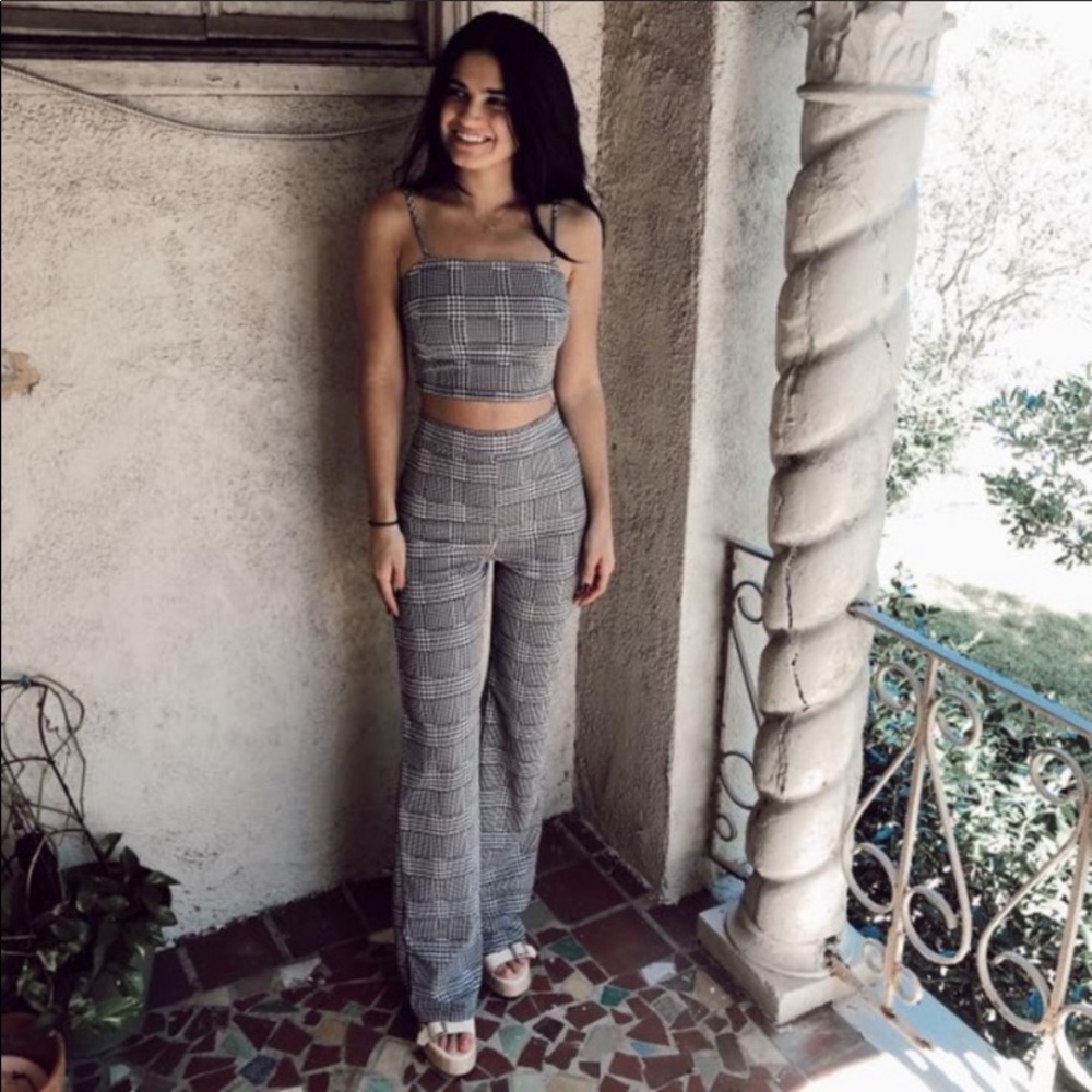 Two piece plaid set - Boutique listing